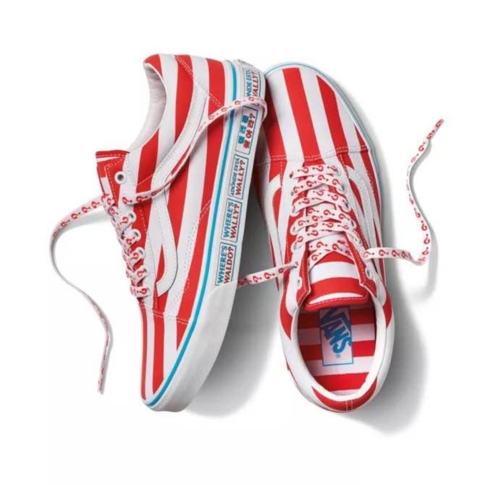 BRAND NEW youth boy girl vans where’s waldo old skool shoes size 3Y